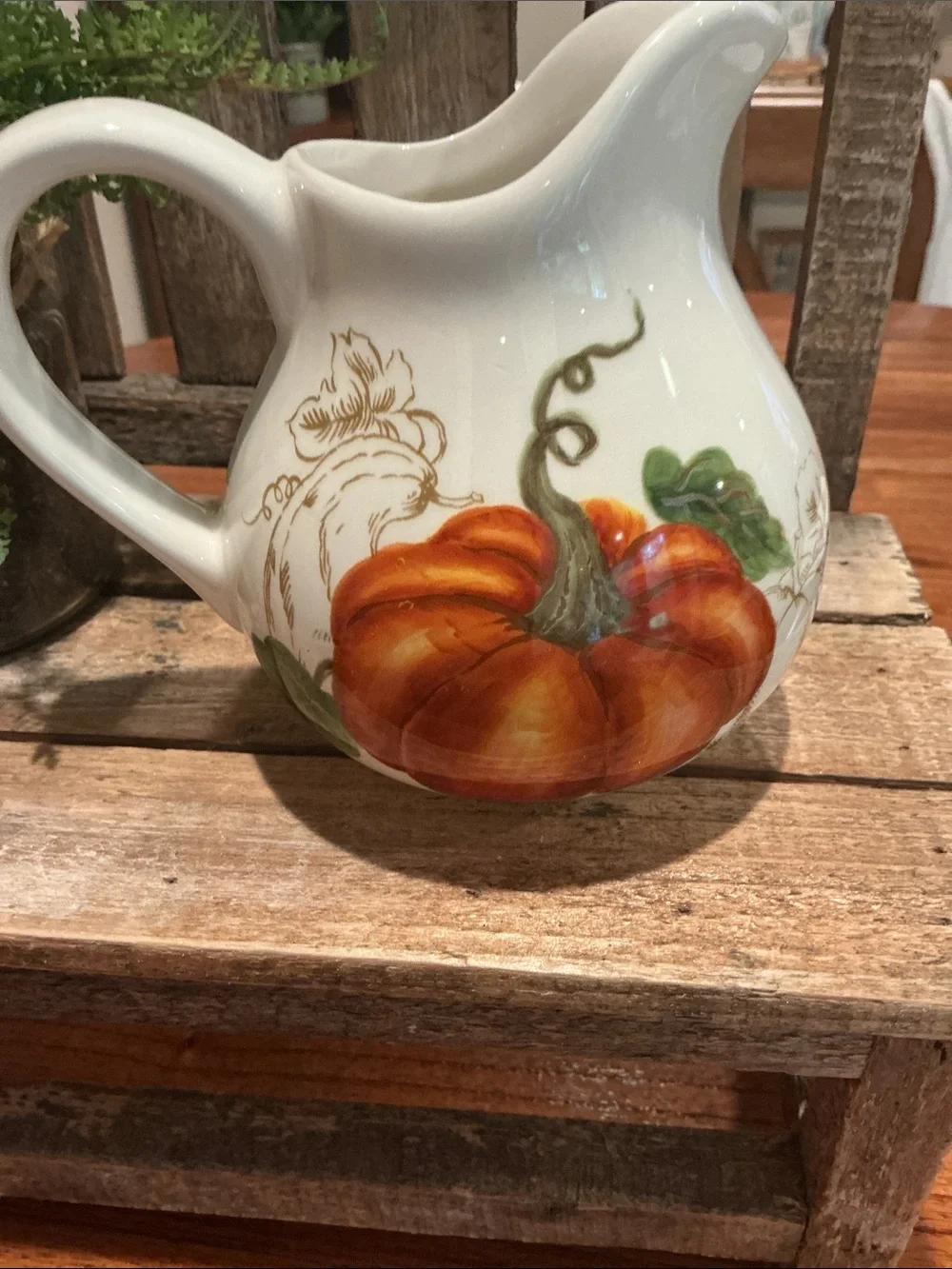 Fall Pumpkin Cream and Sugar Set